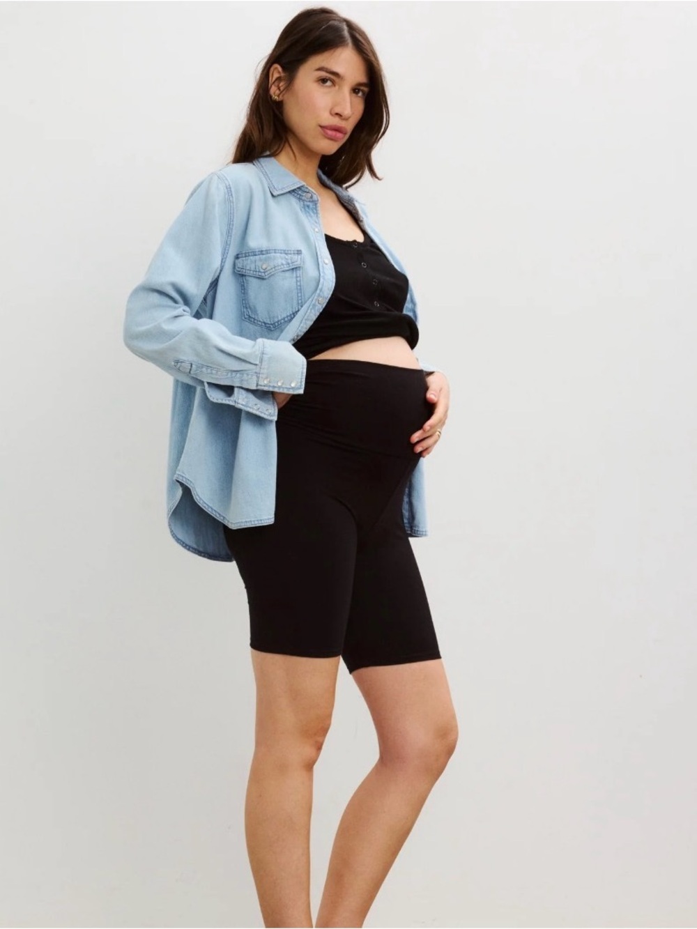 Hatch Black High-Rise Bike Shorts